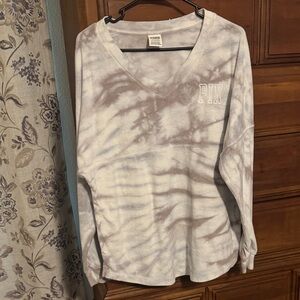 PINK Victoria's Secret Tie-Dye V-Neck Sweater